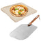 SILBERTHAL Pizzastein für Gasgrill & Backofen mit Pizzaschaufel aus Edelstahl - Rechteckig 30×38 cm - Steinplatte aus Cordierit zum Pizza- & Brot backen