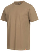 Nitras Motion Tex Light Work -T -Shirt - Short -sleeved shirt made of 100% cotton - for work - Beige - 3xL