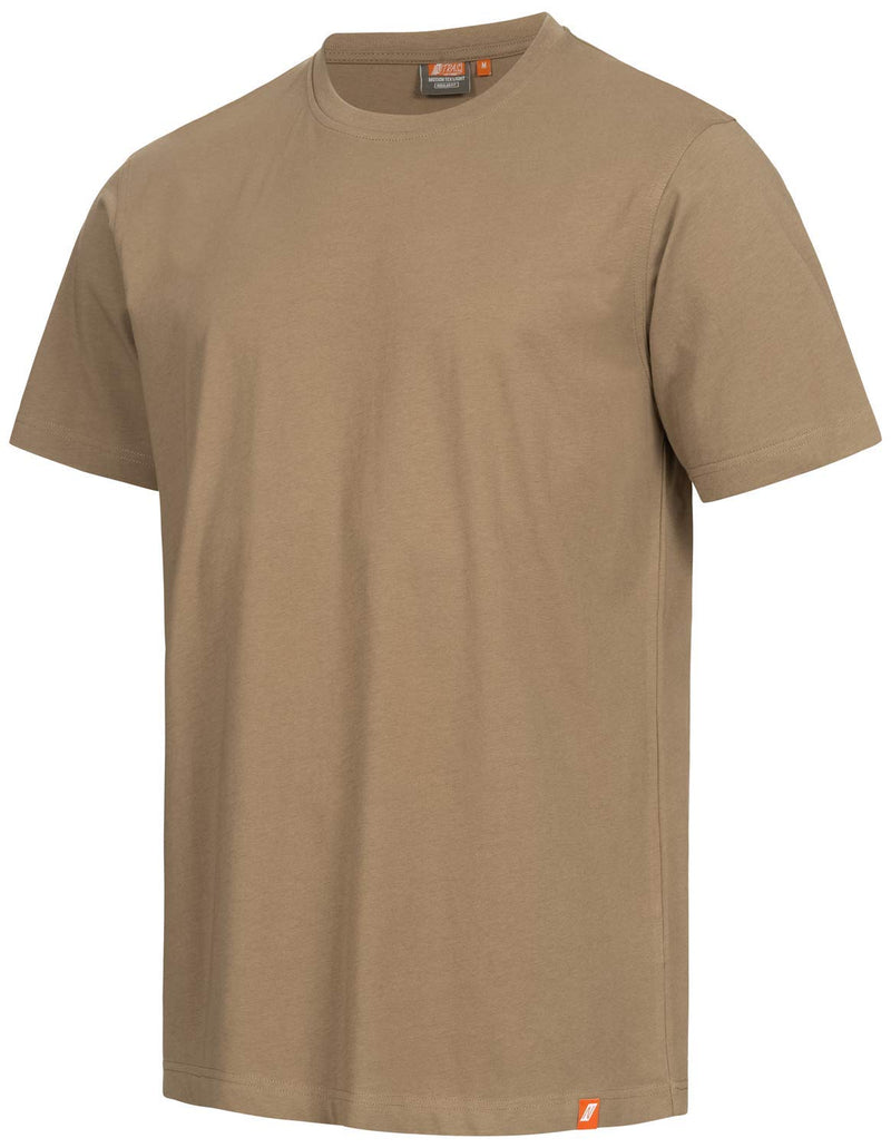 Nitras Motion Tex Light Work -T -Shirt - Short -sleeved shirt made of 100% cotton - for work - Beige - 3xL