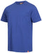 Nitras Motion Tex Light Work -T -Shirt - Short -sleeved shirt made of 100% cotton - for work - Blue - XL