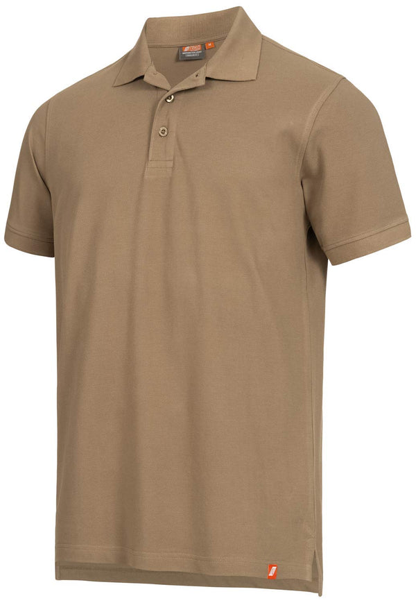 Nitras Motion Tex Light Work -T -Shirt - Short -sleeved polo shirt made of 100% cotton - for work - beige - 2xL