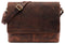 LEABAGS Oxford shoulder bag laptop bag 15 inches made of leather in the vintage look, diApparel & Accessoriesvsions (WXHXT): approx. 38x31x10 cm, brown like nutmeg