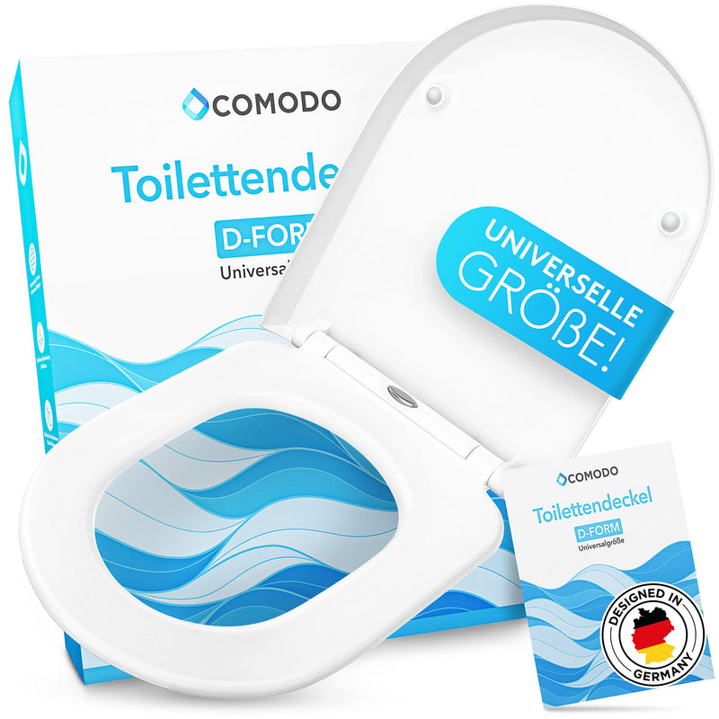 Comodo Toilet lid with automatic lowering & quick release - antibacterial toilet lid in the form - universal toilet seat made of thuroplast