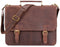 LEABAGS Gainsville briefcase laptop bag 15 inch leather bag in vintage look, (LXBXH): approx. 29 x 11 x 30 cm - nutmeg