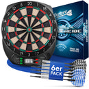 DartPro - DAS ORIGINAL - Elektronische Dartscheibe - Dartboard mit 6 Darts [kabellos nutzbar] - Innovativer Dartautomat mit 65 Varianten - Dart für 1 bis 8 Spieler