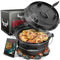 BBQ Dutch Oven - Das Original - Dutch Oven Set [9L] - Eingebrannter Feuertopf aus Gusseisen mit Füßen & Deckel - Ausgezeichnet von Vergleich.org - inkl. Deckelheber - mit e-Book